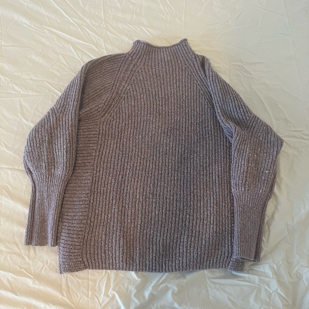 Chico's Marled Knit Mock Neck Sweater Size 1 (US M)